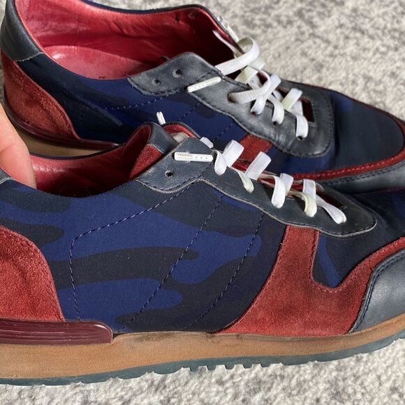 Jared Lang Camouflage Tech Camo Suede leather Sneakers size 9 in GUC size 42 - Picture 13 of 13